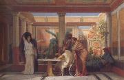 Gustave Boulanger,The Rehearsal in the House of the Tragic Poet (mk23) tadema
